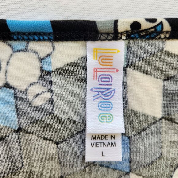 Disney Snowgies Frozen Fever Geometric Print Swing Tunic Top Tee Cute Large - Picture 6 of 11